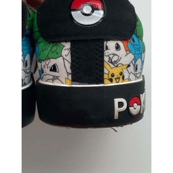 Pokemon Sneakers Men’s Size 9 Ground Up Canvas Low Top Colorful Shoes Squirtle - Picture 13 of 16